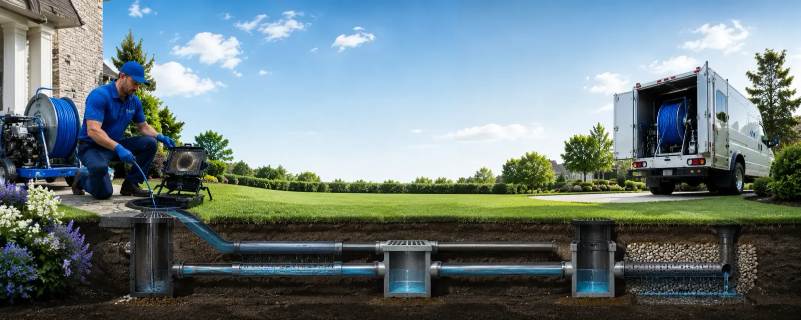 Outdoor drain cleaning information for Walthall, MS